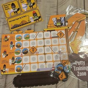 New Potty Training Reward Chart/System Motivating Msgnetic Construction Theme